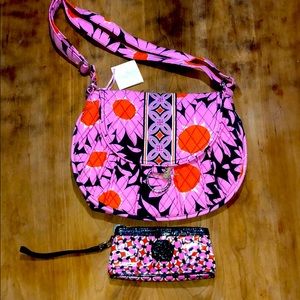 Vera Bradley saddle up & wristlet- loves me